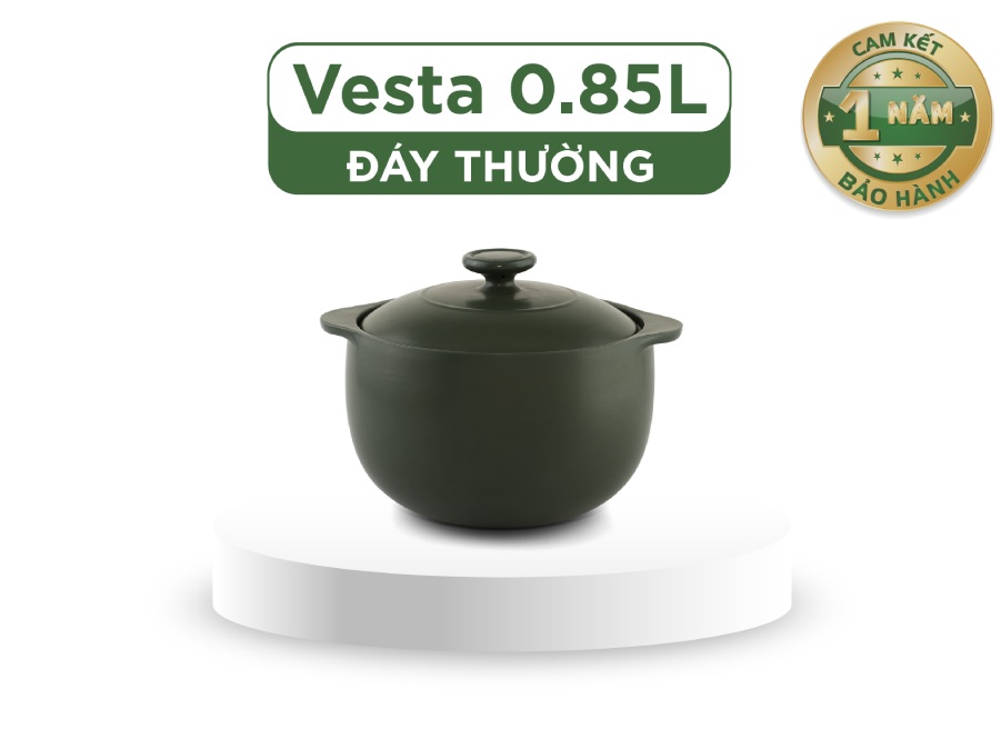 Nồi sứ dưỡng sinh Minh Long Vesta 0.85 L